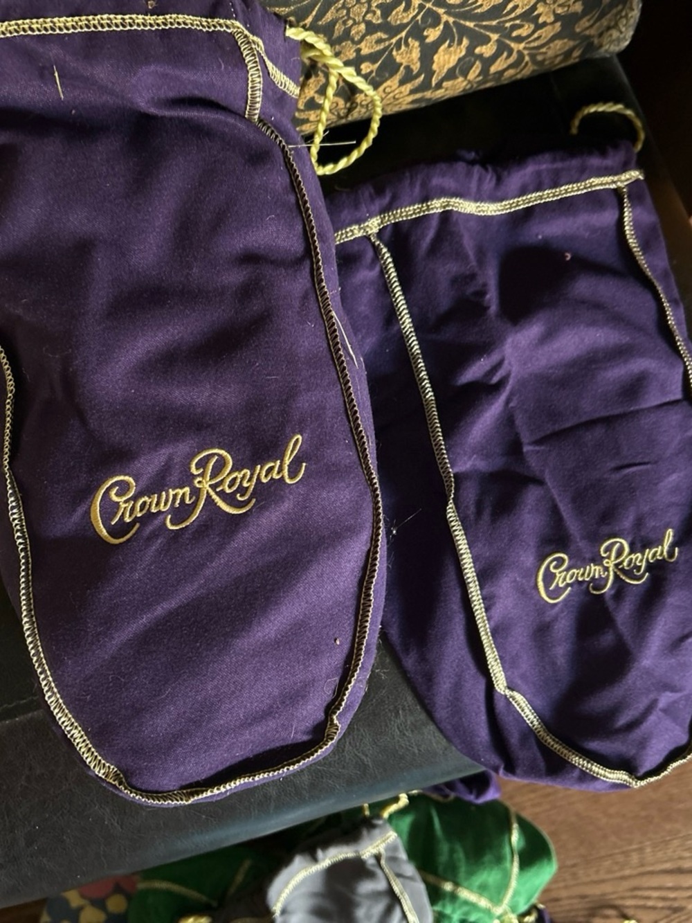 Crown Royal purple velvet bag 10 for $10.00